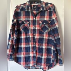 Casual Plaid Button-Up Shirt